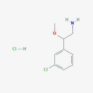 2-(3-Chlorophenyl)-2-methoxyethan-1-amine hydrochloride