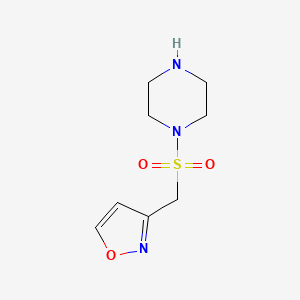 1-(1,2-Oxazol-3-ylmethanesulfonyl)piperazine