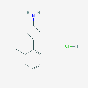 3-(2-Methylphenyl)cyclobutan-1-amine hydrochloride