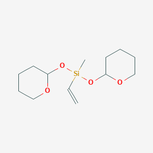 molecular formula C13H24O4Si B14232828 Ethenyl(methyl)bis[(oxan-2-yl)oxy]silane CAS No. 544715-96-0