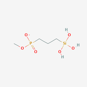 molecular formula C4H12O6PSi- B14232837 Methyl [3-(trihydroxysilyl)propyl]phosphonate CAS No. 578739-18-1
