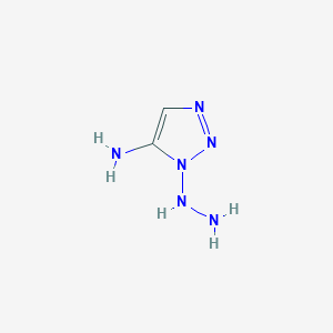 molecular formula C2H6N6 B14232849 1-Hydrazinyl-1H-1,2,3-triazol-5-amine CAS No. 470671-47-7