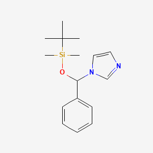 molecular formula C16H24N2OSi B14232858 1H-Imidazole, 1-[[[(1,1-dimethylethyl)dimethylsilyl]oxy]phenylmethyl]- CAS No. 410097-82-4
