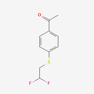 1-{4-[(2,2-Difluoroethyl)sulfanyl]phenyl}ethan-1-one