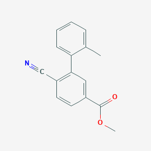 molecular formula C16H13NO2 B14232909 Methyl 6-cyano-2'-methyl[1,1'-biphenyl]-3-carboxylate CAS No. 565451-70-9