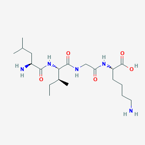 molecular formula C20H39N5O5 B14232924 L-Lysine, L-leucyl-L-isoleucylglycyl- CAS No. 562834-10-0