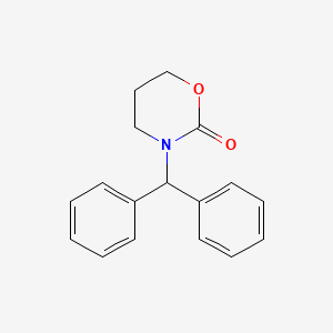 molecular formula C17H17NO2 B14232930 3-(Diphenylmethyl)-1,3-oxazinan-2-one CAS No. 503026-70-8