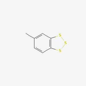 molecular formula C7H6S3 B14232941 Benzotrithiole, 5-methyl- CAS No. 494221-08-8
