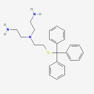 molecular formula C25H31N3S B14232981 N~1~-(2-Aminoethyl)-N~1~-{2-[(triphenylmethyl)sulfanyl]ethyl}ethane-1,2-diamine CAS No. 511532-18-6