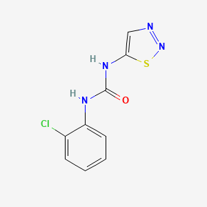 molecular formula C9H7ClN4OS B14232988 N-(2-Chlorophenyl)-N'-1,2,3-thiadiazol-5-ylurea CAS No. 405217-06-3