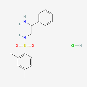 N-(2-amino-2-phenylethyl)-2,4-dimethylbenzene-1-sulfonamide hydrochloride