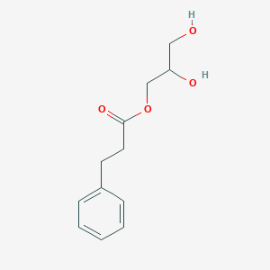 molecular formula C12H16O4 B14232999 2,3-Dihydroxypropyl 3-phenylpropanoate CAS No. 823192-46-7