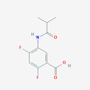 2,4-Difluoro-5-(2-methylpropanamido)benzoic acid