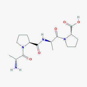 molecular formula C16H26N4O5 B14233020 D-Alanyl-L-prolyl-D-alanyl-L-proline CAS No. 823195-73-9