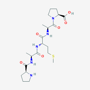 molecular formula C21H35N5O6S B14233021 L-Prolyl-L-alanyl-L-methionyl-L-alanyl-L-proline CAS No. 403790-95-4