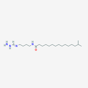 molecular formula C21H44N4O B14233027 N-{4-[(E)-(Hydrazinylmethylidene)amino]butyl}-14-methylpentadecanamide CAS No. 392230-58-9