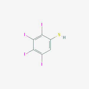 molecular formula C6H2I4S B14233081 2,3,4,5-Tetraiodobenzene-1-thiol CAS No. 443683-30-5