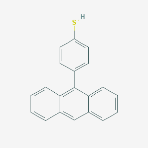 molecular formula C20H14S B14233082 4-(Anthracen-9-YL)benzene-1-thiol CAS No. 820972-70-1