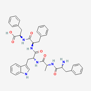 molecular formula C41H44N6O6 B14233088 D-Phenylalanyl-D-alanyl-D-tryptophyl-D-phenylalanyl-D-phenylalanine CAS No. 644997-24-0