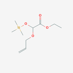 molecular formula C10H20O4Si B14233094 Acetic acid, (2-propenyloxy)[(trimethylsilyl)oxy]-, ethyl ester CAS No. 496067-95-9