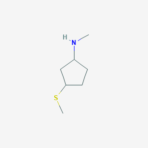 N-methyl-3-(methylsulfanyl)cyclopentan-1-amine