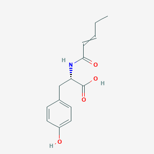 molecular formula C14H17NO4 B14233132 N-Pent-2-enoyl-L-tyrosine CAS No. 823195-92-2