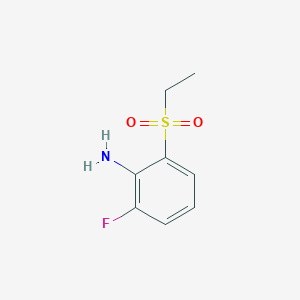 molecular formula C8H10FNO2S B1423315 2-(Ethanesulfonyl)-6-fluoroaniline CAS No. 1183435-41-7