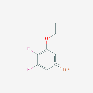 molecular formula C8H7F2LiO B14233151 lithium;1-ethoxy-2,3-difluorobenzene-5-ide CAS No. 570384-30-4