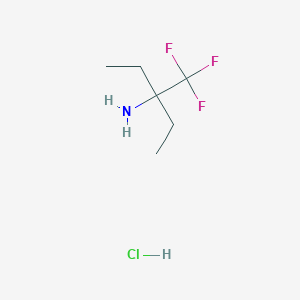 3-(Trifluoromethyl)pentan-3-amine hydrochloride