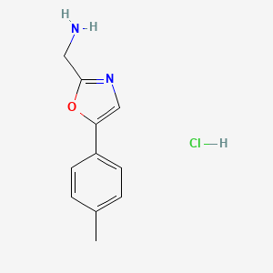 [5-(4-Methylphenyl)-1,3-oxazol-2-yl]methanamine hydrochloride