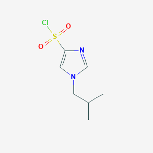 molecular formula C7H11ClN2O2S B1423321 1-(2-methylpropyl)-1H-imidazole-4-sulfonyl chloride CAS No. 1339876-92-4