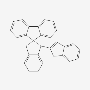 molecular formula C30H22 B14233228 Spiro[9H-fluorene-9,2'-[2H]indene], 1',3'-dihydro-1'-(1H-inden-2-yl)- CAS No. 398128-08-0