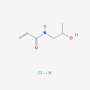 molecular formula C6H12ClNO2 B14233264 N-(2-hydroxypropyl)prop-2-enamide;hydrochloride CAS No. 493034-56-3