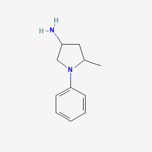 5-Methyl-1-phenylpyrrolidin-3-amine