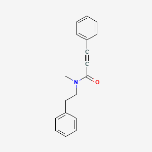 molecular formula C18H17NO B14233290 N-Methyl-3-phenyl-N-(2-phenylethyl)prop-2-ynamide CAS No. 823189-00-0