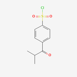 4-(2-Methylpropanoyl)benzene-1-sulfonyl chloride