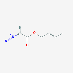 molecular formula C6H8N2O2 B14233303 1-[(But-2-en-1-yl)oxy]-2-diazonioethen-1-olate CAS No. 393530-39-7