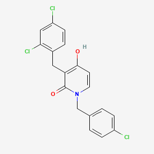 1-(4-chlorobenzyl)-3-(2,4-dichlorobenzyl)-4-hydroxy-2(1H)-pyridinone
