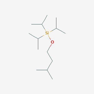 molecular formula C14H32OSi B14233319 (3-Methylbutoxy)tri(propan-2-yl)silane CAS No. 524961-70-4