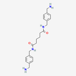 molecular formula C22H30N4O2 B14233359 N~1~,N~6~-Bis{[4-(aminomethyl)phenyl]methyl}hexanediamide CAS No. 403735-01-3