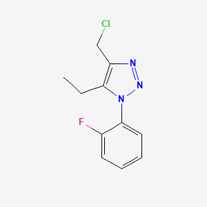 4-(chloromethyl)-5-ethyl-1-(2-fluorophenyl)-1H-1,2,3-triazole