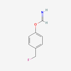molecular formula C8H8FNO B14233409 4-(Fluoromethyl)phenyl methanimidate CAS No. 442914-73-0