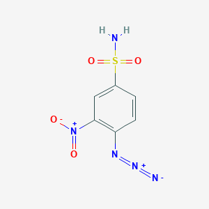 molecular formula C6H5N5O4S B14233426 4-Azido-3-nitrobenzenesulfonamide CAS No. 449790-50-5