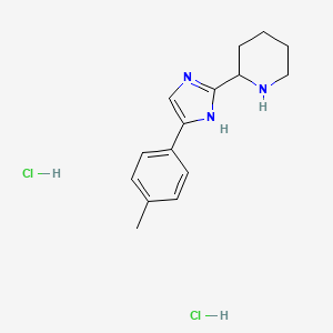 2-[4-(4-methylphenyl)-1H-imidazol-2-yl]piperidine dihydrochloride