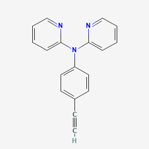 molecular formula C18H13N3 B14233469 N-(4-Ethynylphenyl)-N-(pyridin-2-yl)pyridin-2-amine CAS No. 467238-88-6