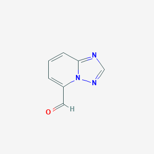 molecular formula C7H5N3O B142335 [1,2,4]Triazolo[1,5-a]pyridine-5-carbaldehyde CAS No. 143307-82-8