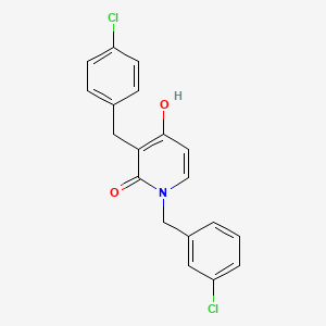 1-(3-chlorobenzyl)-3-(4-chlorobenzyl)-4-hydroxy-2(1H)-pyridinone