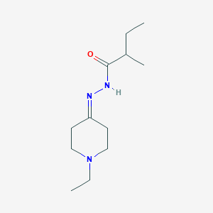 molecular formula C12H23N3O B14233532 N'-(1-Ethylpiperidin-4-ylidene)-2-methylbutanehydrazide CAS No. 560077-13-6