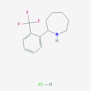 2-[2-(Trifluoromethyl)phenyl]azepane hydrochloride