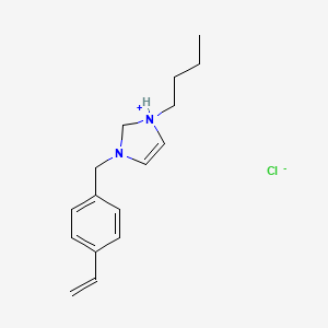 molecular formula C16H23ClN2 B14233604 1-Butyl-3-[(4-ethenylphenyl)methyl]-2,3-dihydro-1H-imidazol-1-ium chloride CAS No. 796738-88-0